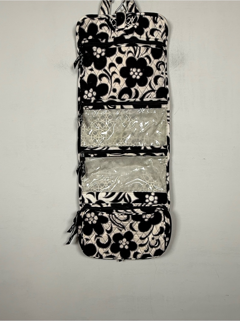Vera Bradley Quilted Hanging Travel Organizer Night & Day Toiletry Bag